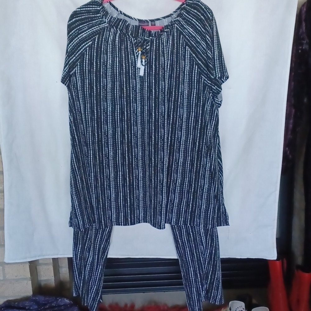 Rafaella Pantsuit, Black & White, stretchy